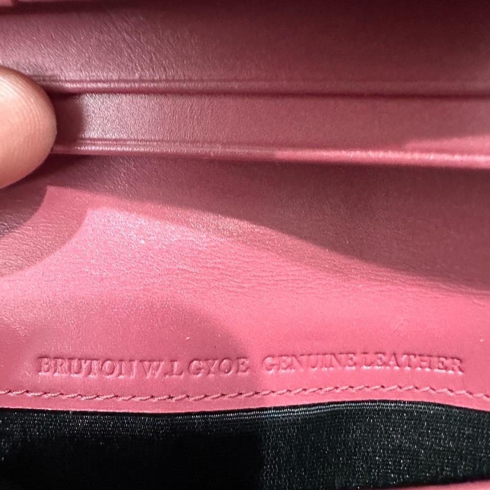 Bally “Bruton” Navy & Rose Leather Continental Wallet – Made in Italy - Picture 10 of 11